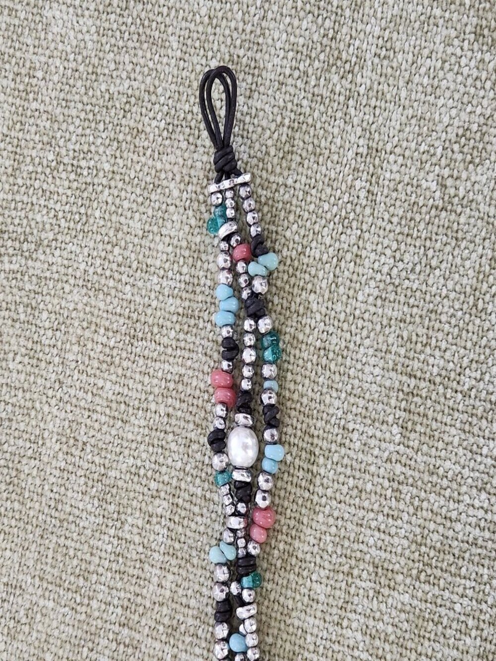 UNO de 50 Gorgeous Coral, Silver and Sterling Bracelet - Picture 2 of 3